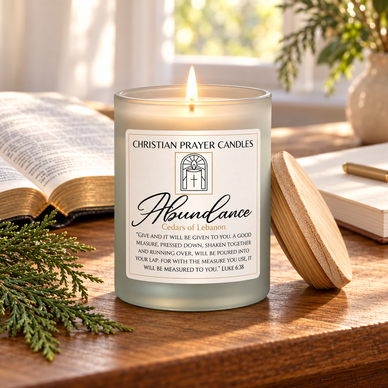 Abundance prayer candle
